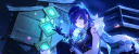 Discovery splash banner for Hoyo's Café ✦ Genshin & HSR Discord server