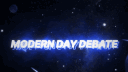 Discovery splash banner for Modern Day Debate Discord server