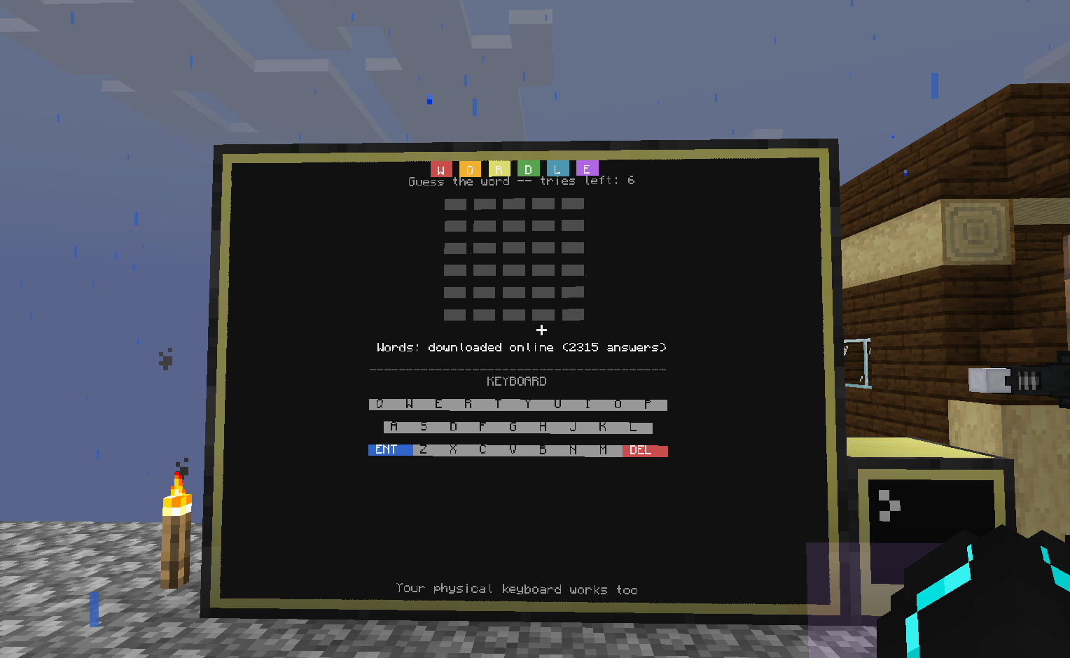 wordle in minecraft