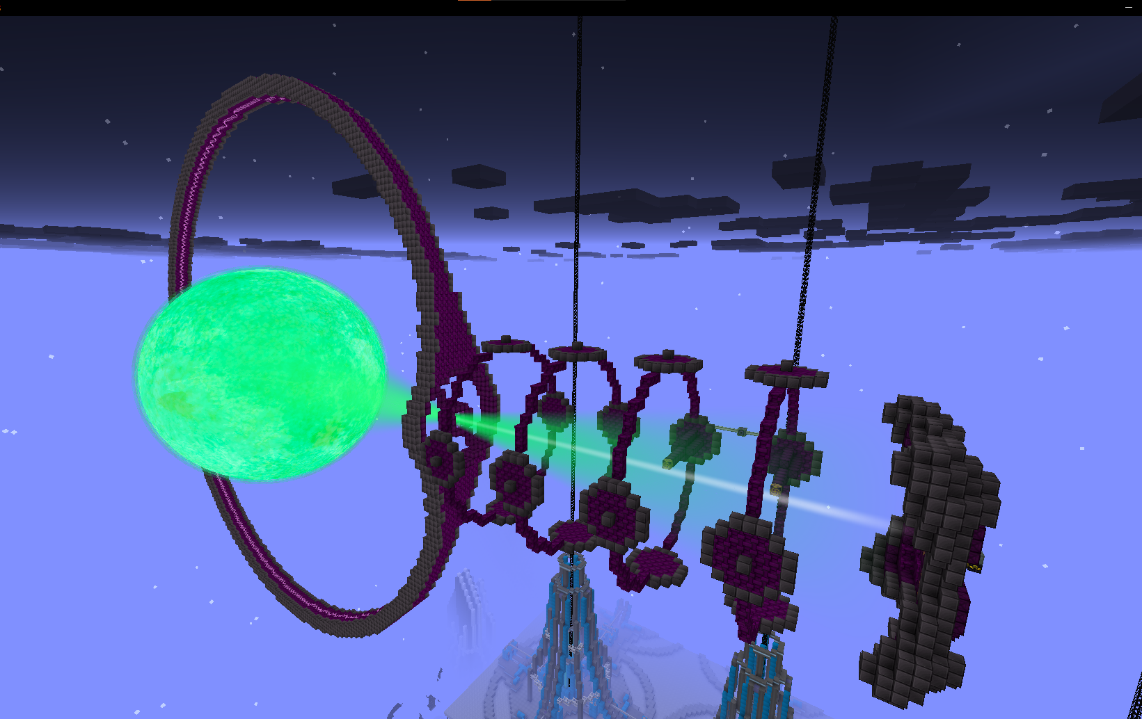 So awsome, notice the baby space elevators down there UwU