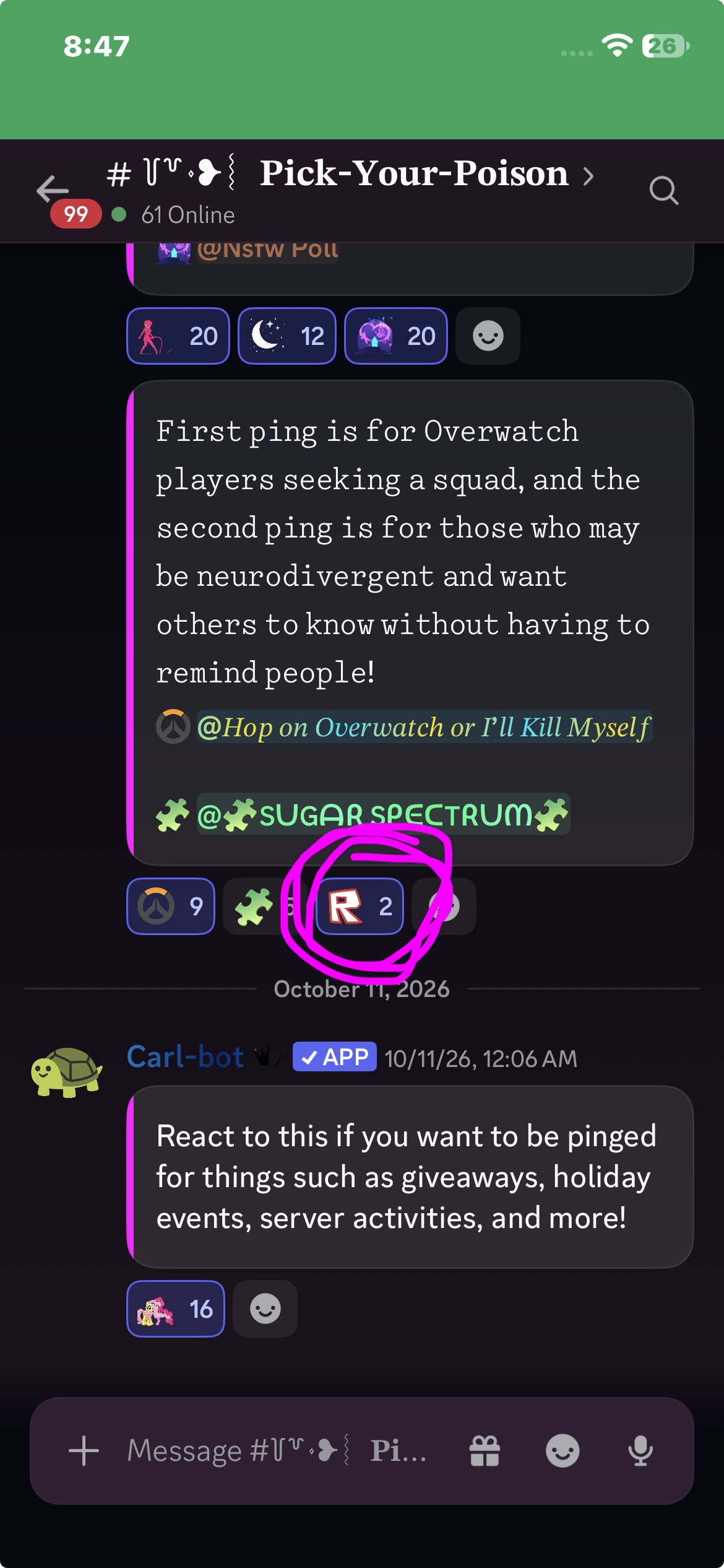 Sweetopia Adds a Roblox Ping Role
