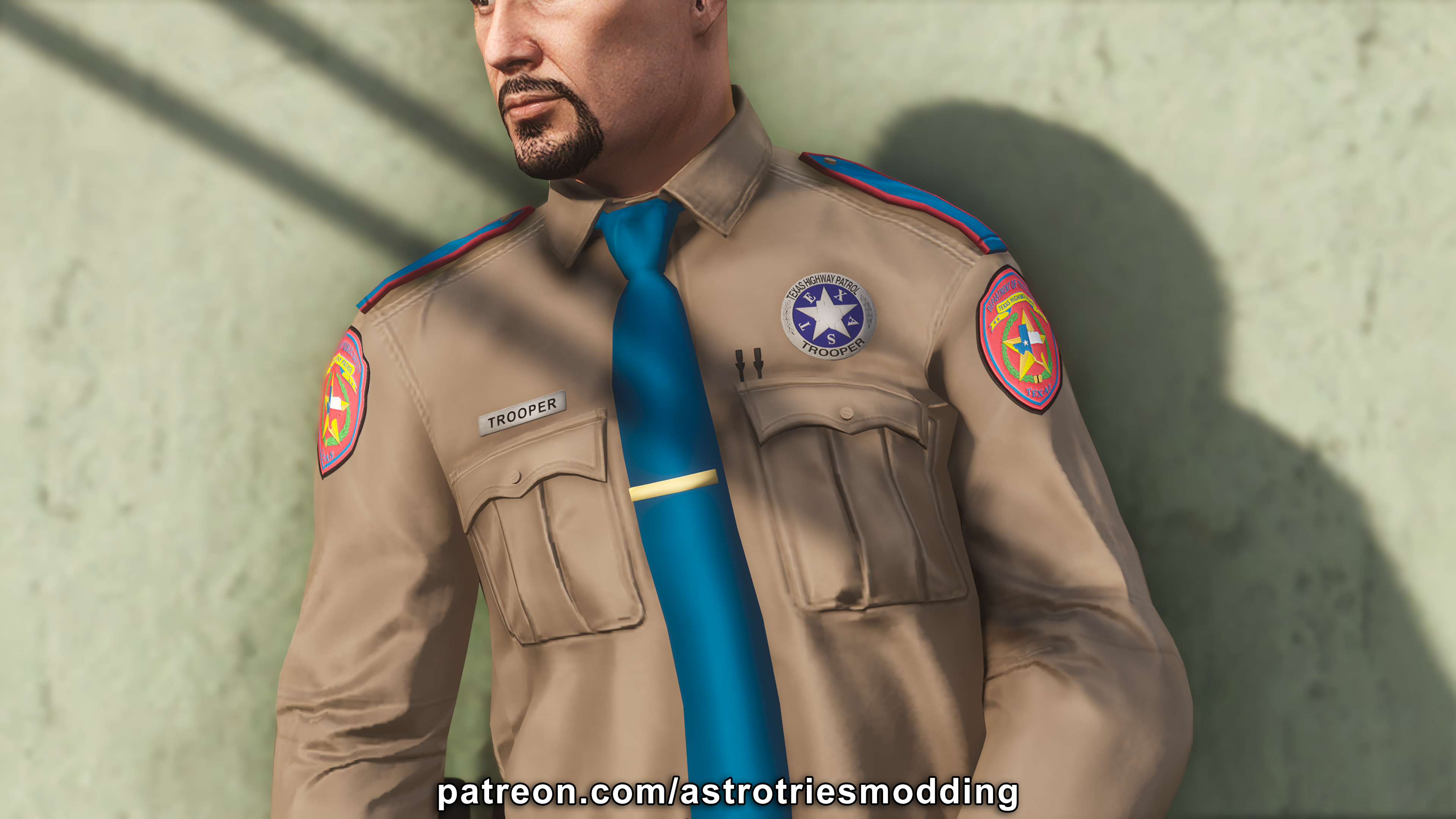 TXDPS Badge Model (EUP 9.9+) - Male Only