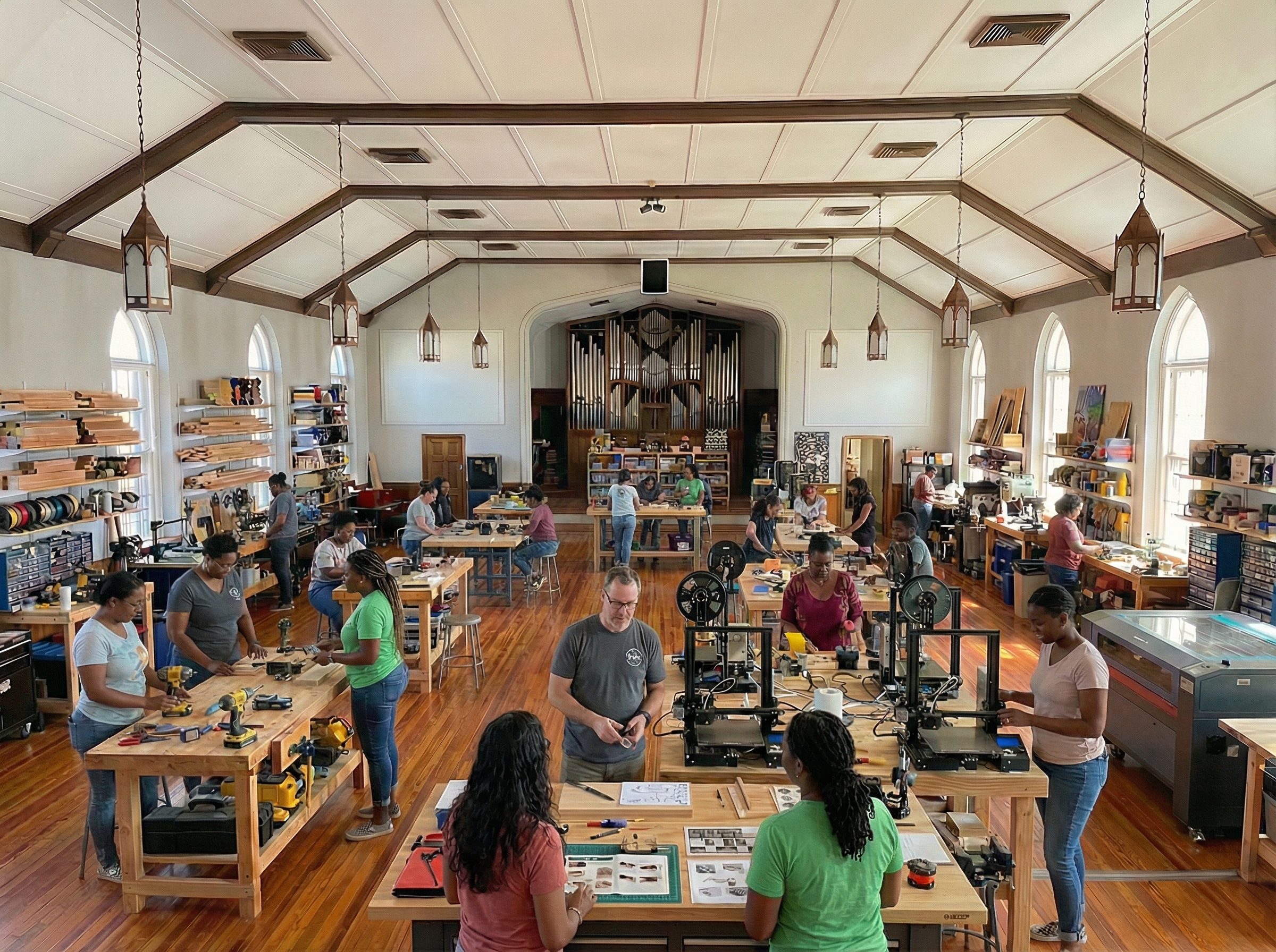 Hands-on workshop training at She Built This City