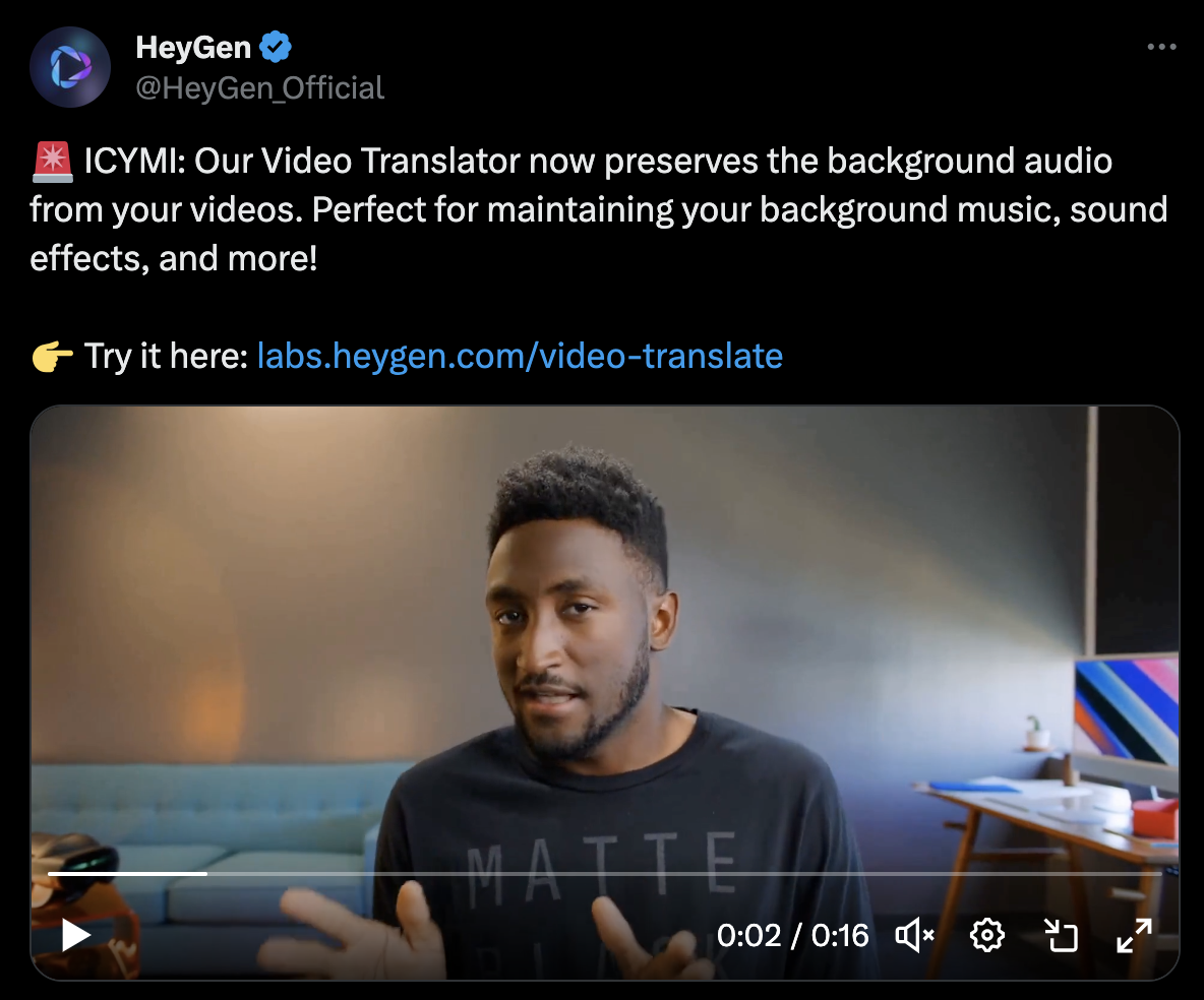 Video Translate Now Preserves Background Audio
