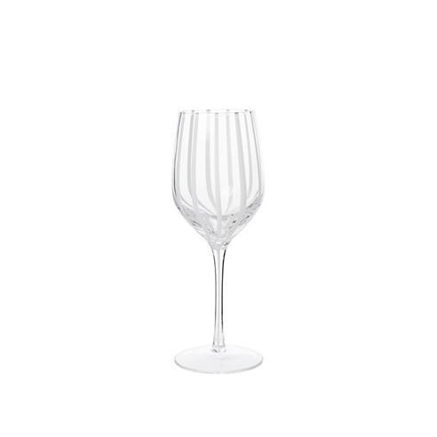 Broste Copenhagen: Stripe White Wine Glass - Set of 4