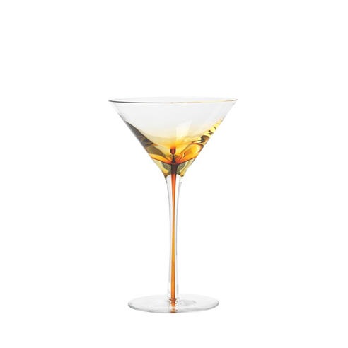 Broste Copenhagen: Amber Martini Glass - Set of 4