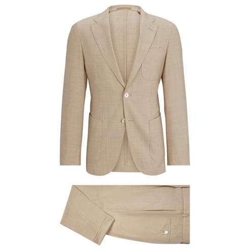 BOSS: Men's HBC LHeston 2 Pcs 242 Camel Suit