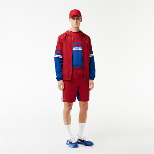 Lacoste: Logo Stripe Tennis Shorts