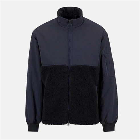 Barbour: Men's Reel Fleece Long Sleeve Hybrid Jacket