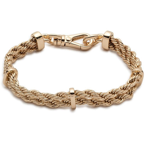 Lauren Ralph Lauren: Lauren Ralph Lauren Gold Rope Flex Bracelet