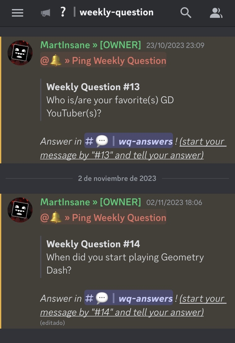 Daily or Weekly Question Feature Proposal