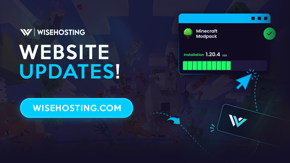 WiseHosting Website Updates Modpacks & Partnerships