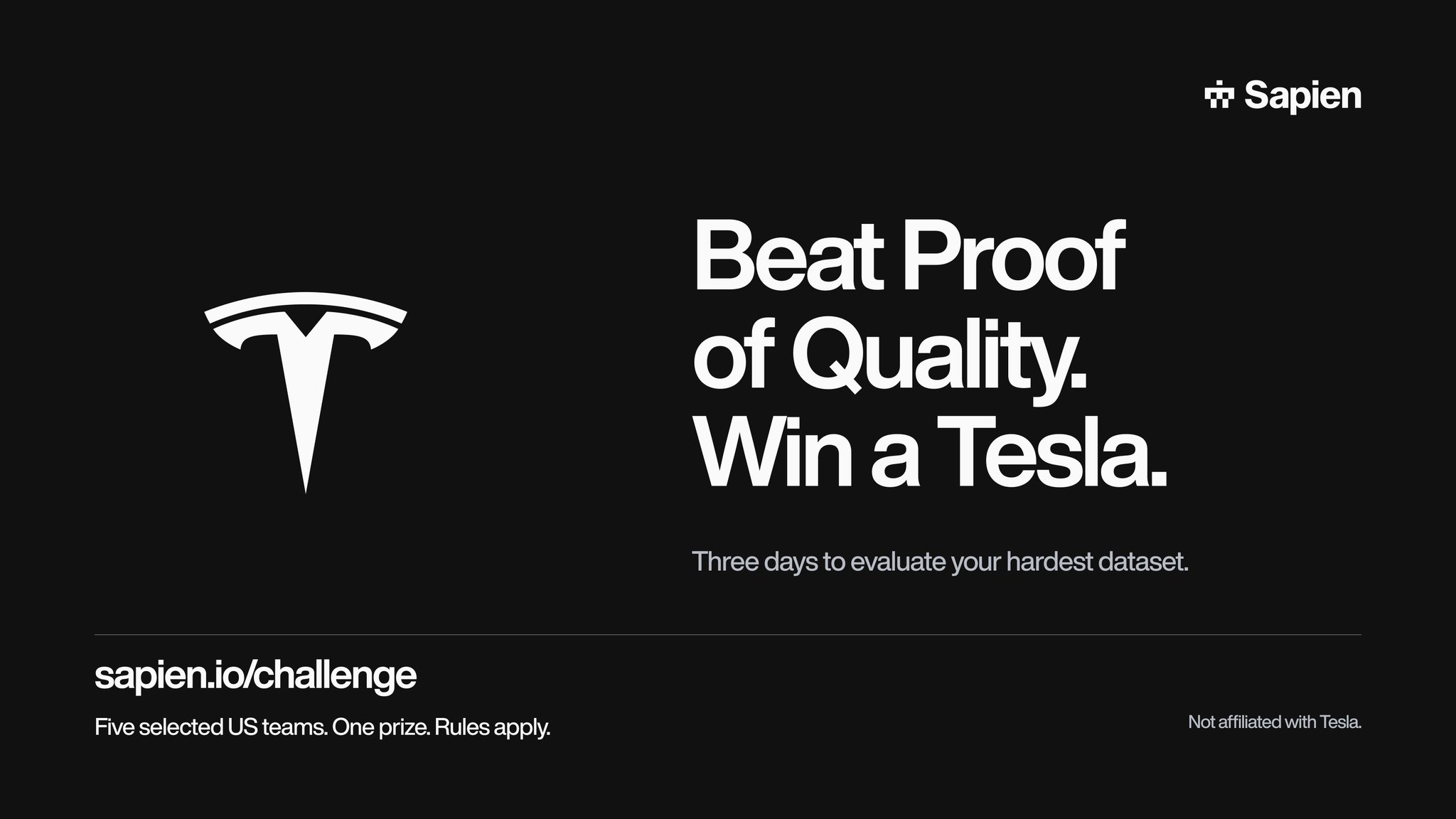 Sapien PoQ Challenge: Win a Tesla or $25K