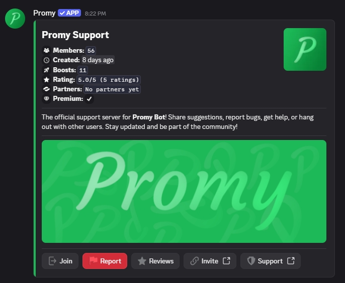Promy Dashboard