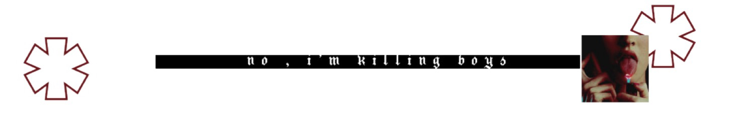 jennifer check themed banner that reads “no, i’m killing boys.”