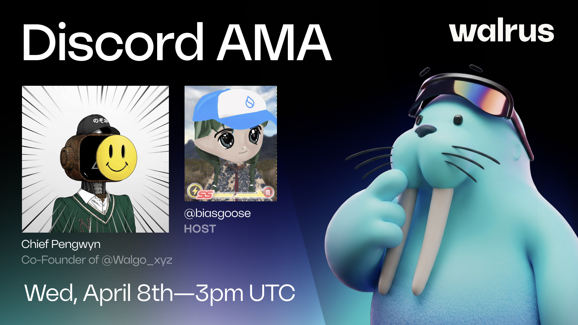 Walrus AMA: Walgo on April 8 3pm UTC