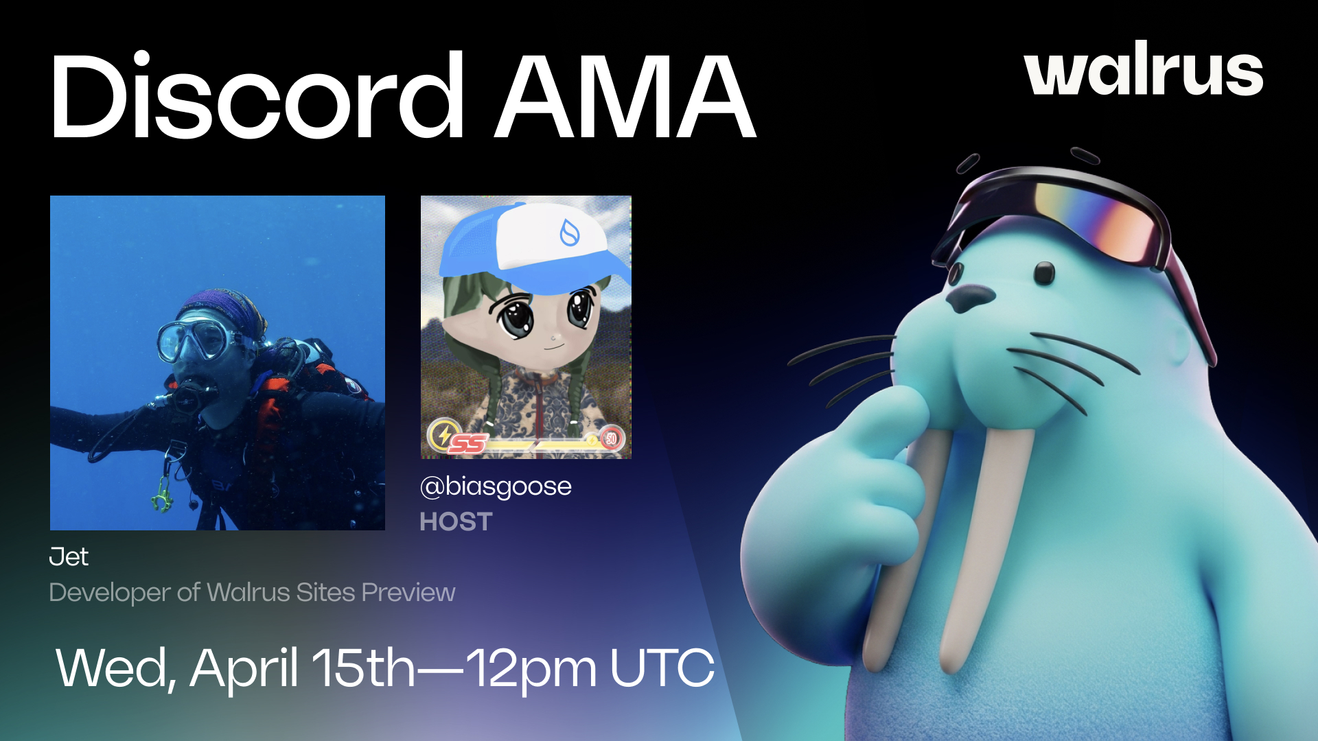 AMA Walrus Sites Preview April 15 - Image 1