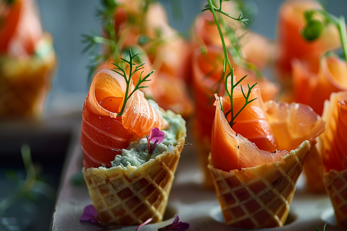 mini cones smoked salmon: 3 Best Recipes to Try 2 leo 29472 mini cones smoked salmon professional food photograph 0f5ee8ac 5238 42e4 ae18 340ed529a65c