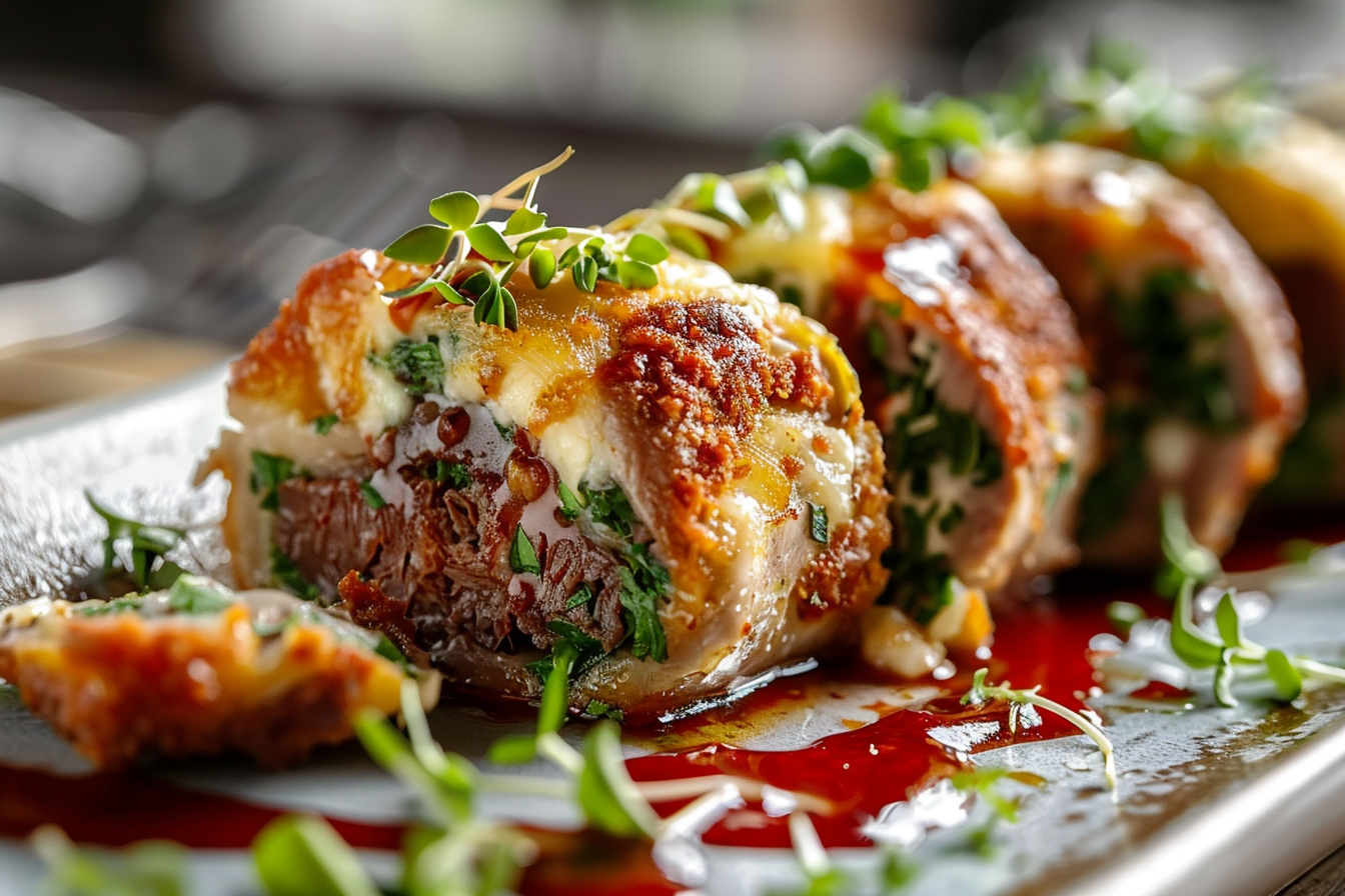 leo 29472 stuffed meat rolls cheese professional food photograp 55f96d75 ccb2 44d7 a994 ffdd74f6512d