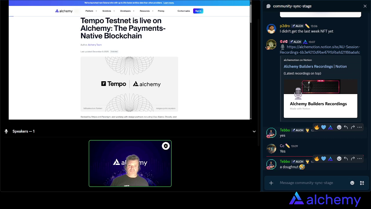 Alchemy Builders Weekly Events: Quizzes & Call