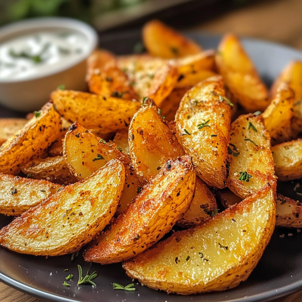 Knusprige Kartoffelspalten