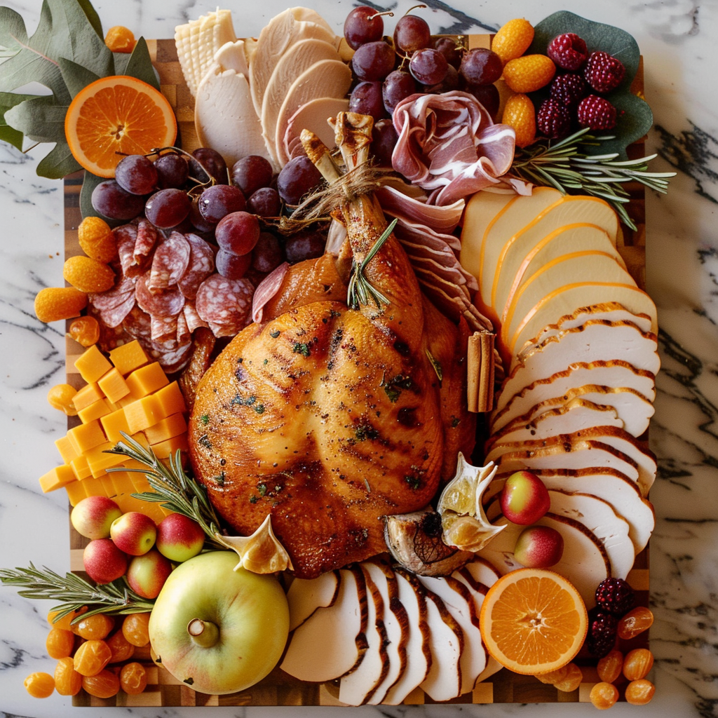 Thanksgiving Turkey Charcuterie Board