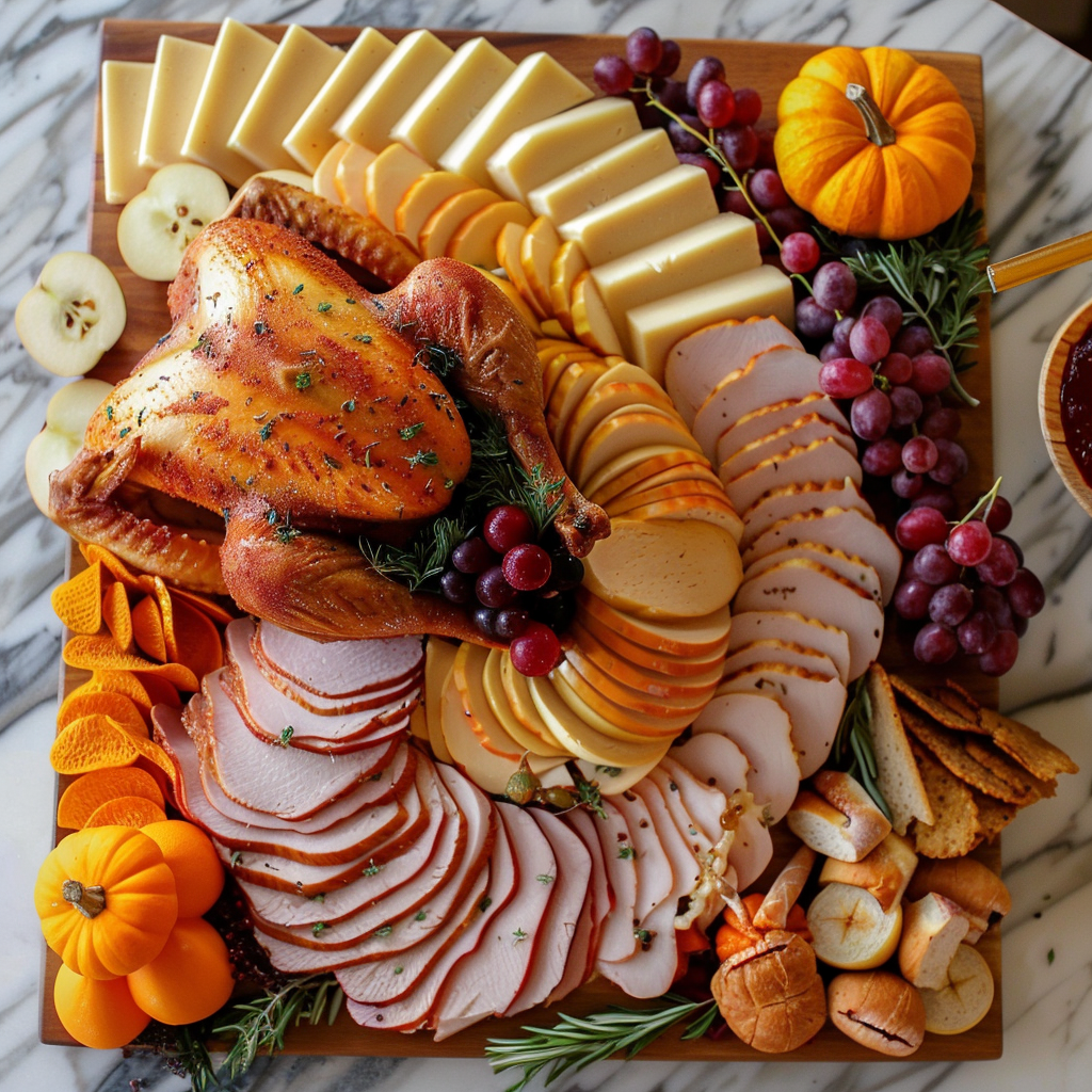 Thanksgiving Turkey Charcuterie Board