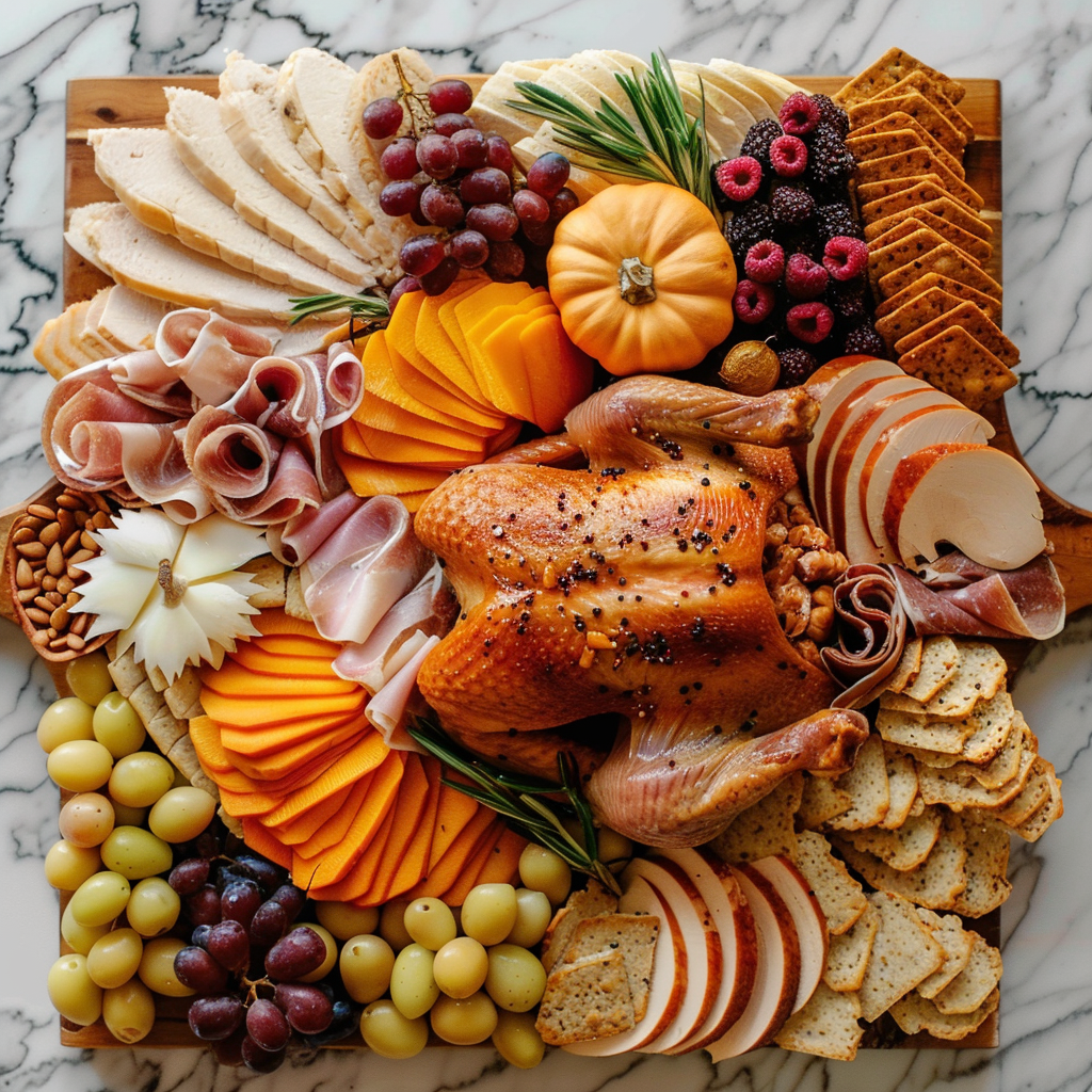 Thanksgiving Turkey Charcuterie Board