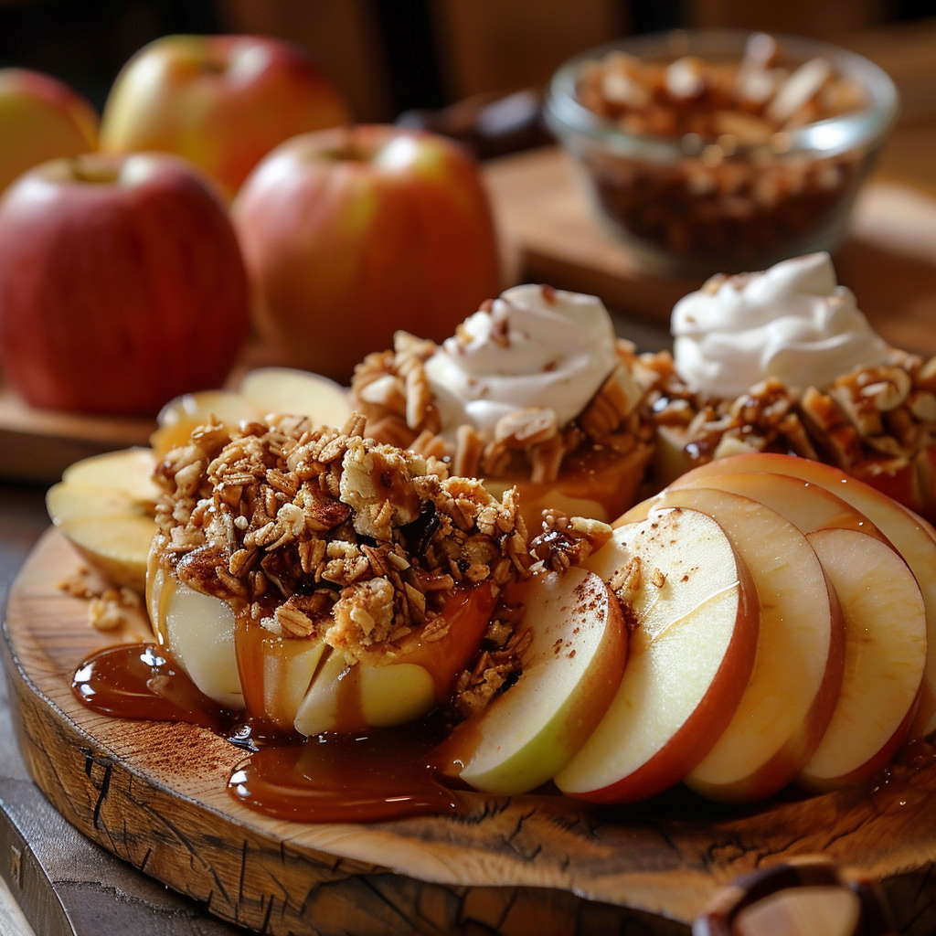 Sweet Caramel Apple Dessert Board