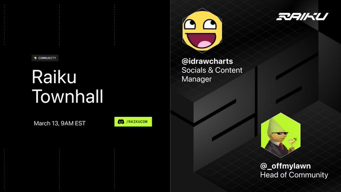 Raiku Townhall Tonight with Free Collectible NFT