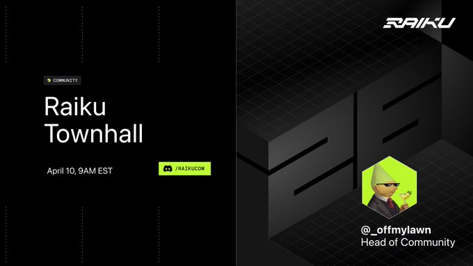 Raiku TownHall Live Tomorrow — Join the Stream
