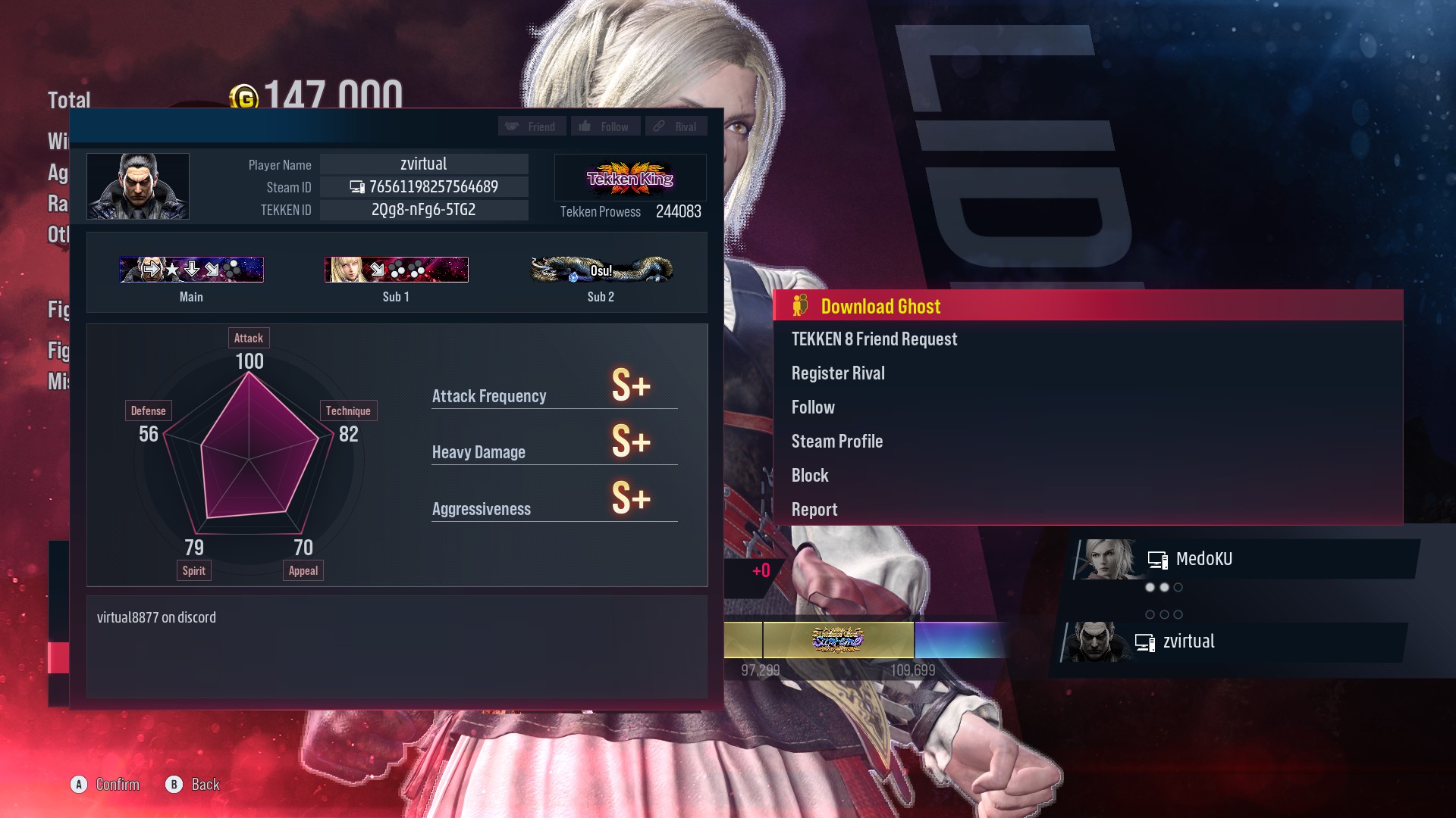 Report: Suspected Tekken Cheater Evidence