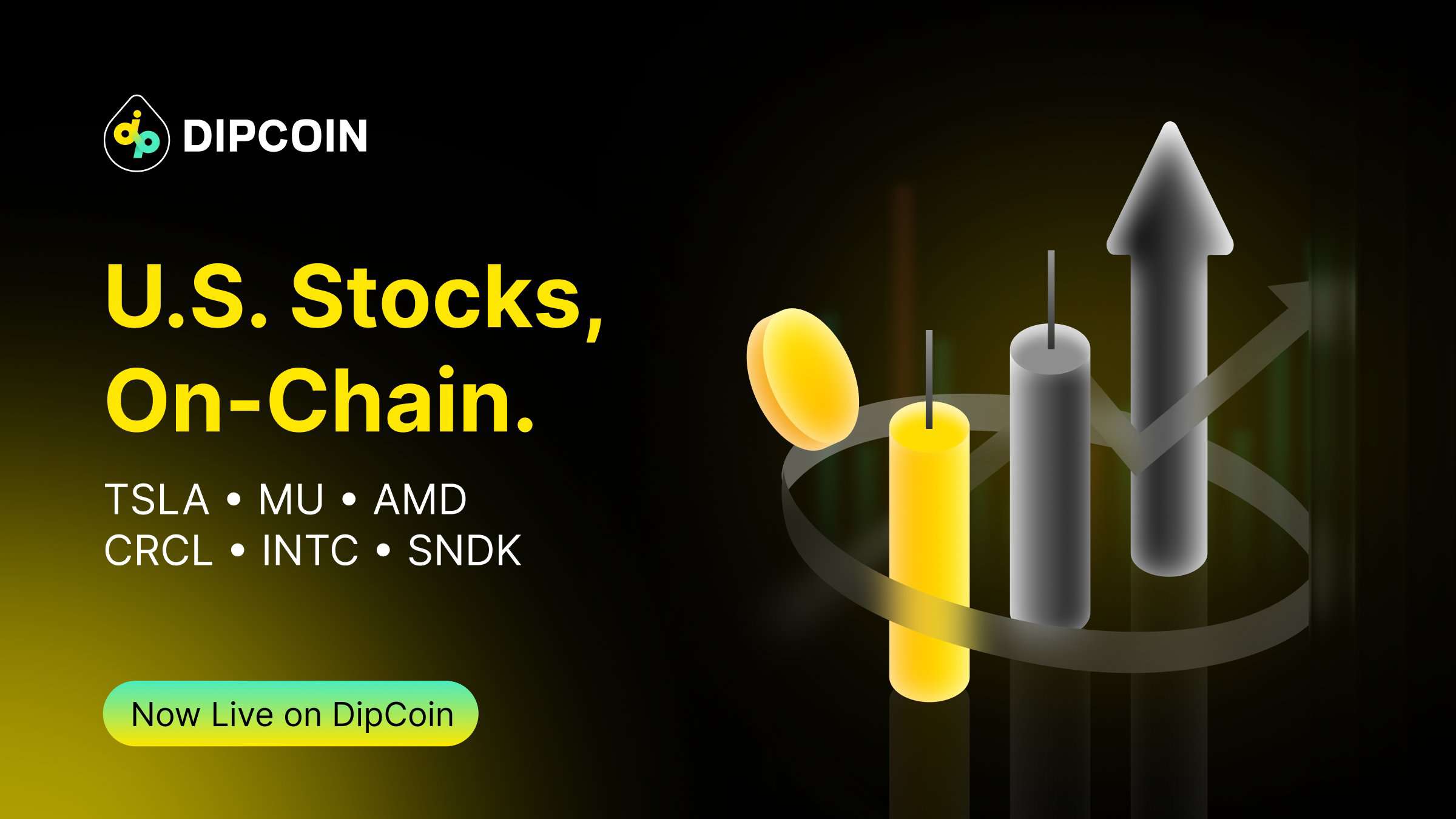 Trade US Stocks 24/7 On-Chain with DipCoin