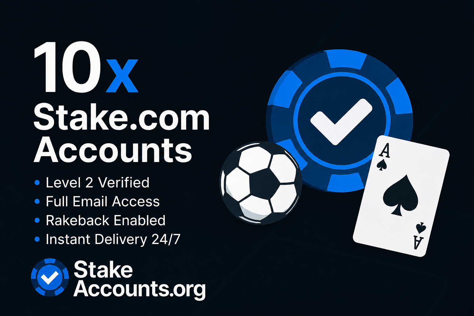 10X Verified Stake.com Accounts