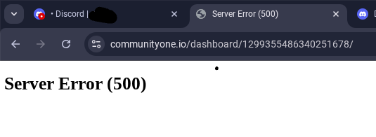 Dashboard Error 500 Help & Analytics Setup