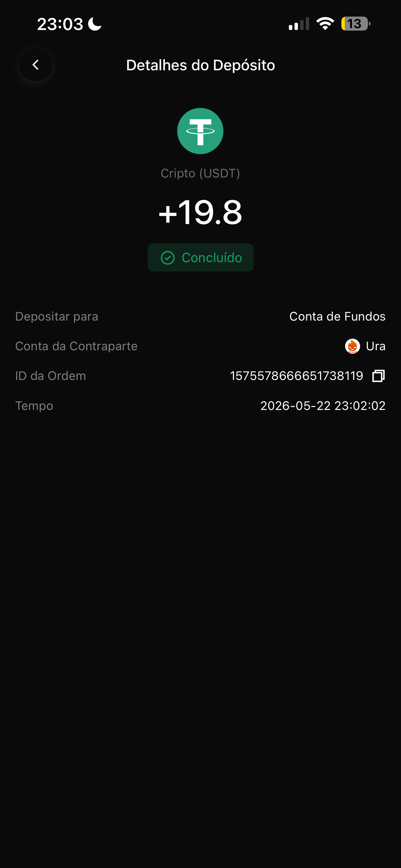 Resultado compartilhado