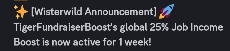 Tigers Mission Update 31% Funded