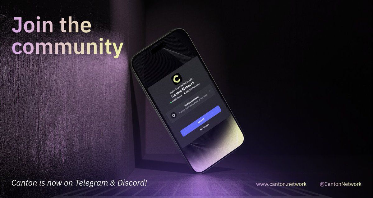 Canton Network Builder Community Moves to Telegram