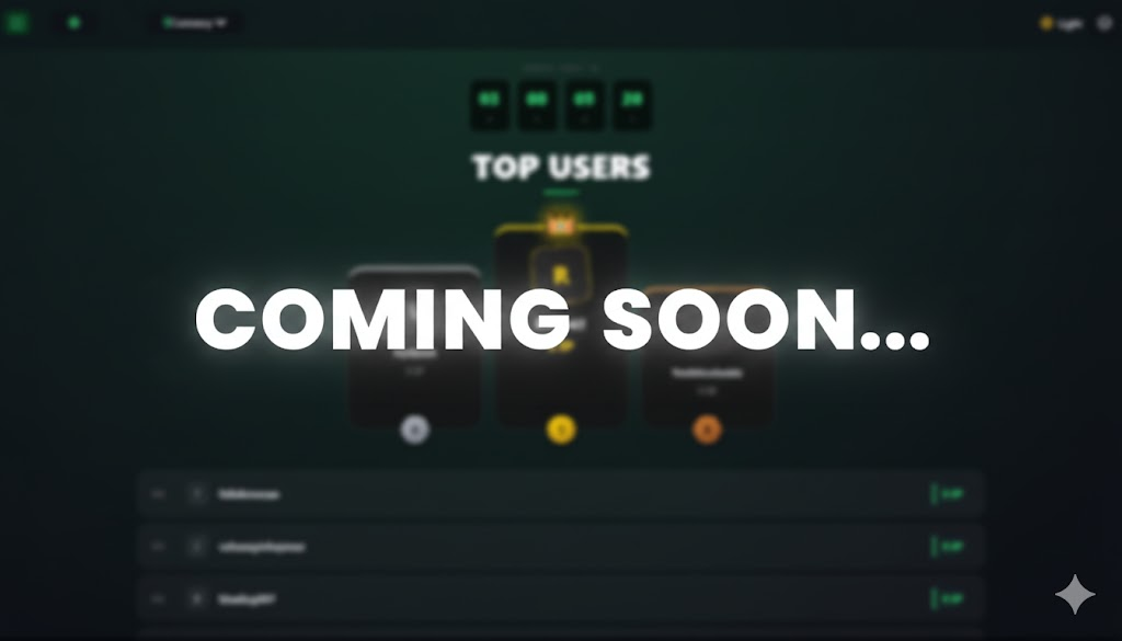 Leaderboard Coming With Weekly Prizes