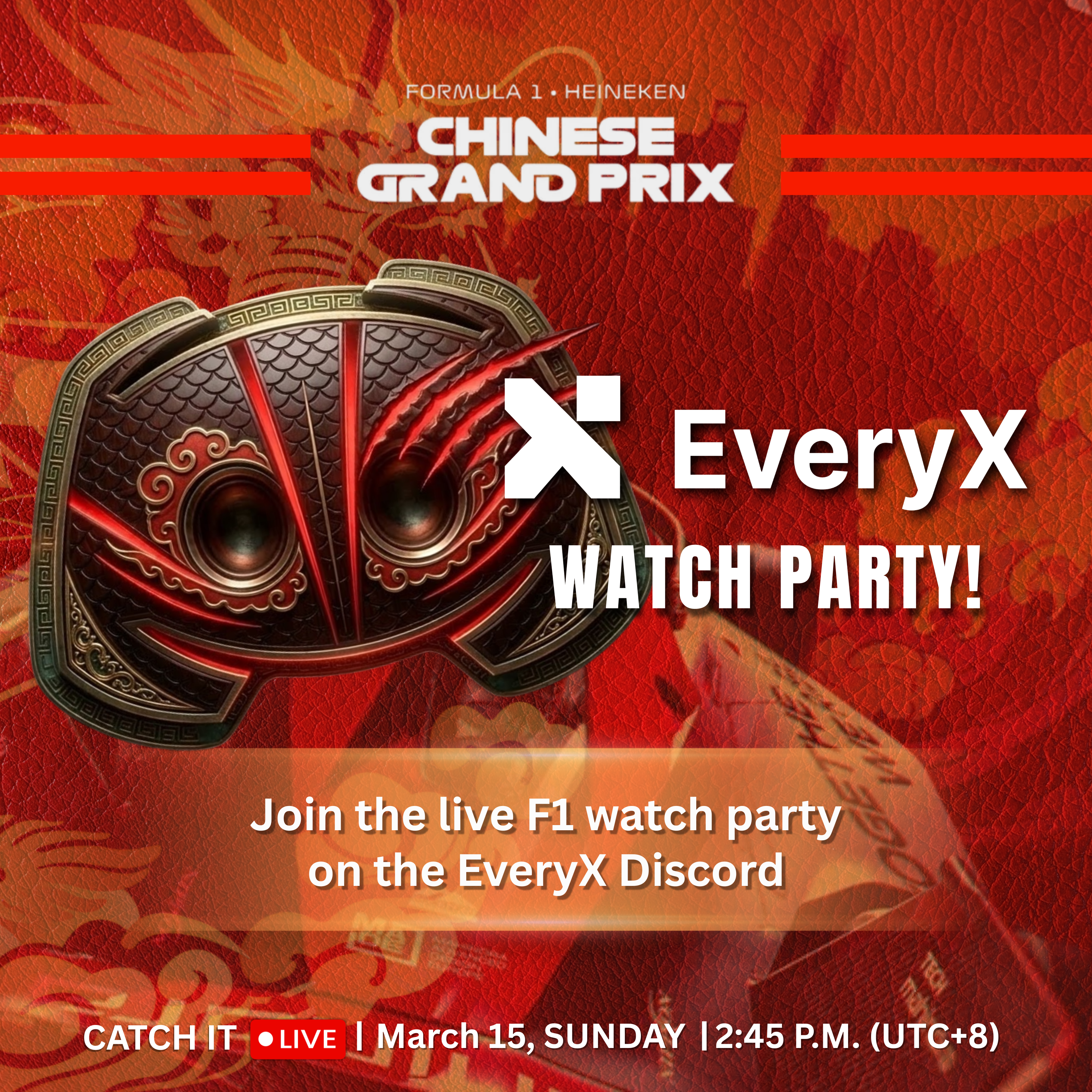 EveryX F1 Watch Party - Chinese GP Live