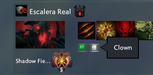 Clown channel scoreboard image