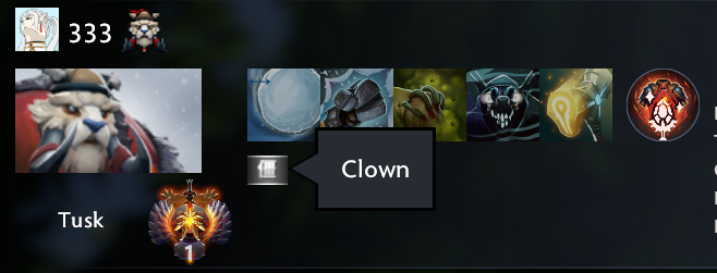 Clown channel scoreboard image