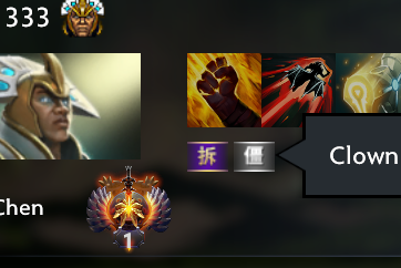 Clown channel scoreboard image