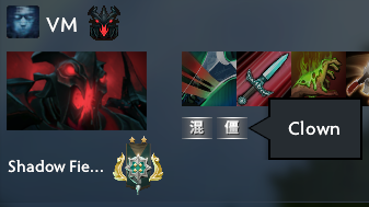 Clown channel scoreboard image