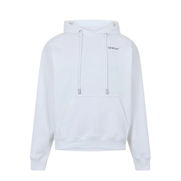 Off White - Men's Logo Skate Pull Over Hoodie
