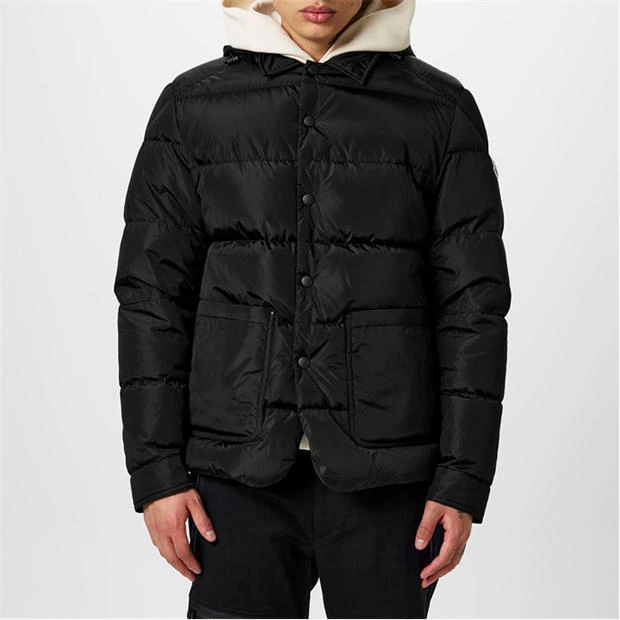 MONCLER - Men's Ciareido Down Long Sleeve Detachable Hood Overshirt
