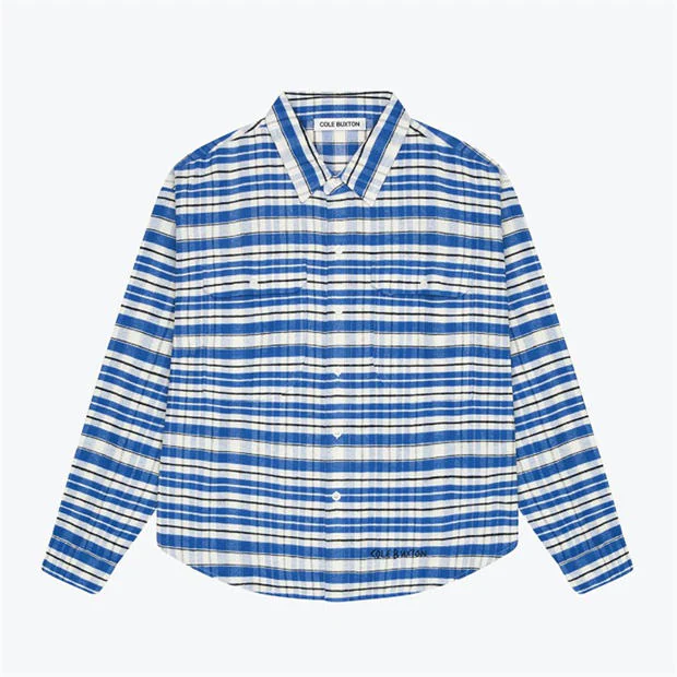 COLE BUXTON - Embroidered Flannel Shirt