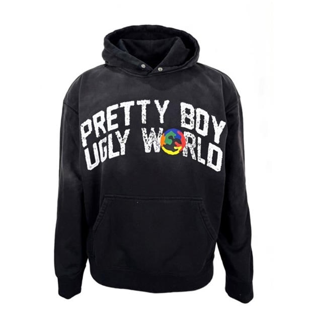 PRETTY BOY UGLY WORLD - The Pretty Boy Ugly World Cotton Zip Hoodie Mens