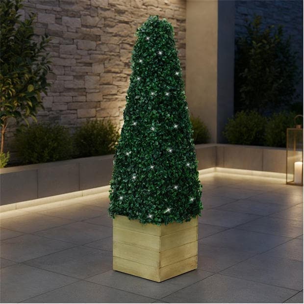 Streetwize - Artificial Topiary - Solar Powered - Obelisk Design