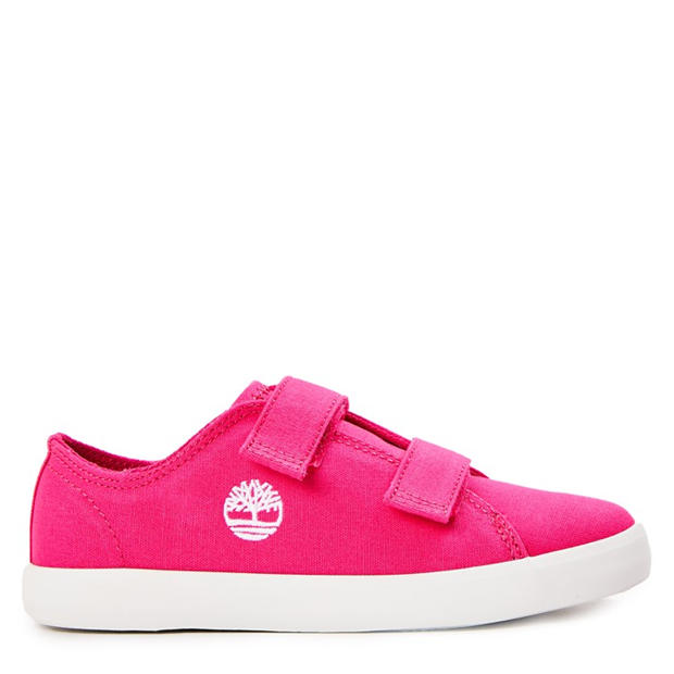 Timberland - Unisex Kids' Low Velcro Sneaker Canvas Trainers